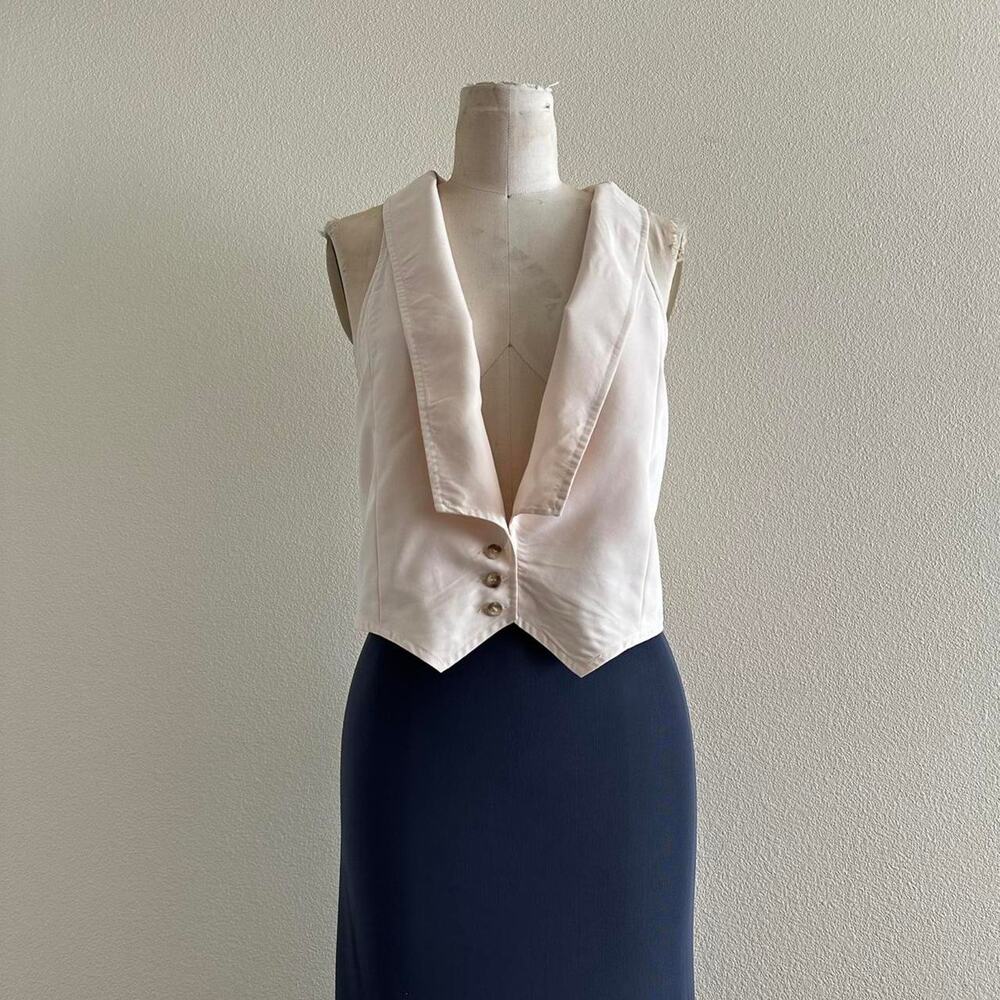 Pins and needles cream waistcoat